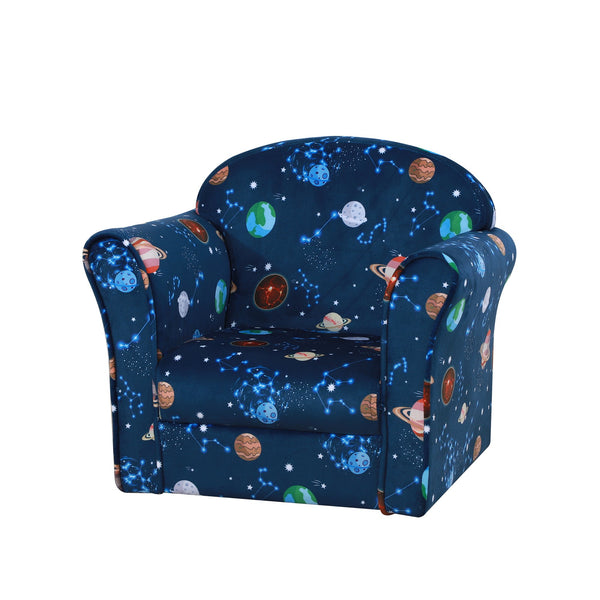 Mini-Sessel für Kinder mit blauen Planeten sconto