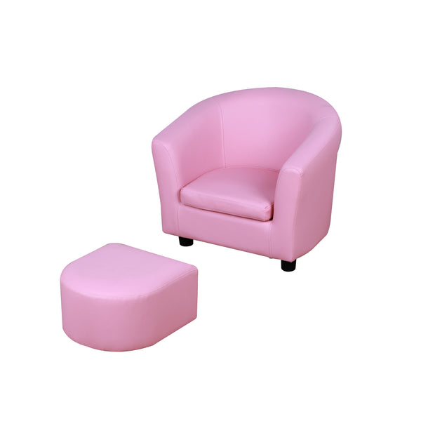 Mini-Sessel für Kinder mit rosafarbener Fußstütze acquista