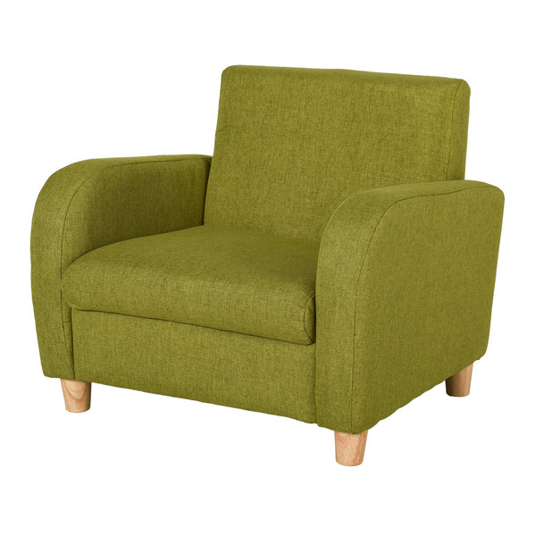 Mini-Sessel für Kinder 49 x 45 x 44,5 cm in grünem Leinen online