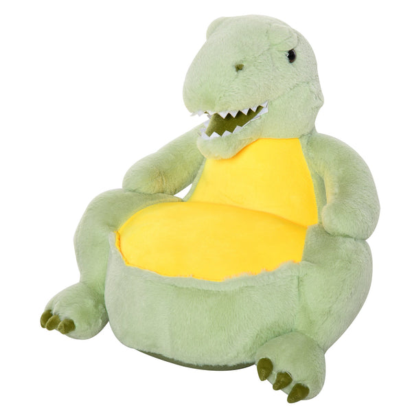 online Sessel für Kinder 60x55x59 cm in grünem Dinosaurier-Plüsch