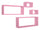 Set 3 Mensole Cubo da Parete Quadrato e Rettangolare in Fibra di Legno Merlino Rosa Blush