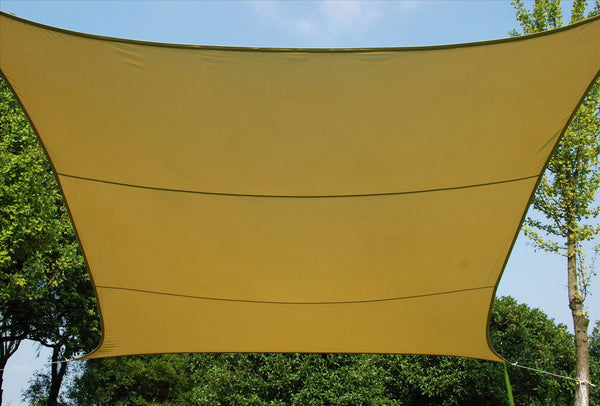 online Quadratisches Sonnensegel 290x290 cm aus Polyester 180 Gr/Mq Bauer Ecru