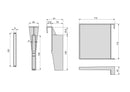 Set di Divisori Casseti Vertex-Concept L900 Grigio Antracite Alluminio e Tecnoplastica Emuca-2