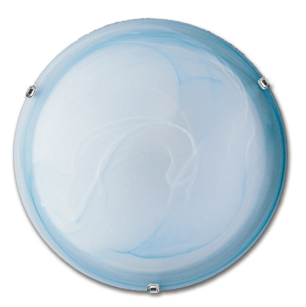 Runde Deckenleuchte 40 cm Classic Blue Shaded Glass Ceiling Wall E27 Environment 32/29001 acquista