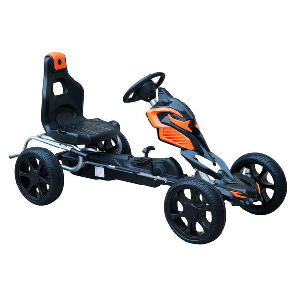 Pedal-Go-Kart für Kinder Orange und Schwarz prezzo