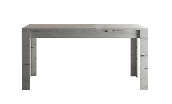 sconto Ausziehbarer Tisch in Melamin 137(185)x90x79cm TFT Snow Oak Snow