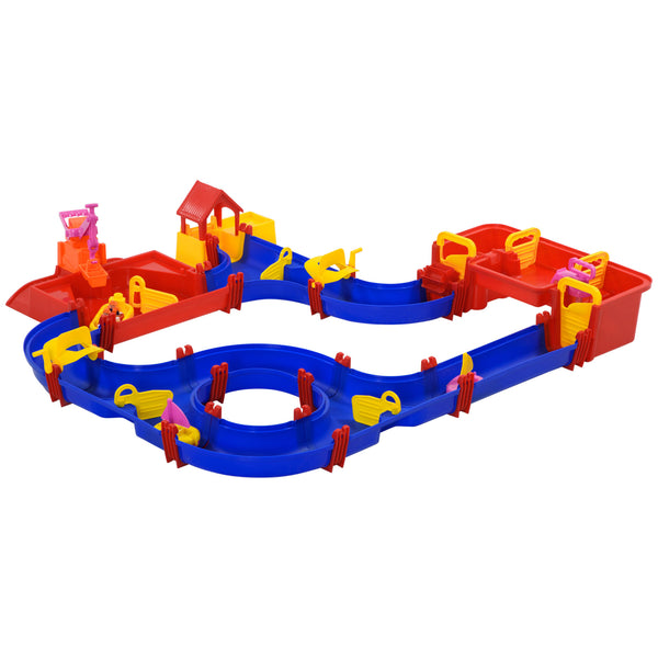 online Wasserspielset für Kinder 78 Teile 123x111x7 cm mit blauem und rotem Wasser und Sand