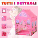 Tenda Casetta per Bambini 93x69x103 cm  Principessa Rosa-5