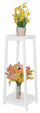Blumentopfhalter aus Holz 35x30x90 cm Weiß