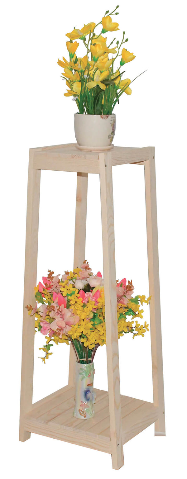 online Blumentopfhalter aus Holz 35x30x90 cm