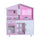 Spielzeugküche für Kinder mit Zubehör aus rosafarbenem Holz 110 x 32,5 x 99,5 cm