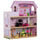 3-stöckiges Kinderpuppenhaus mit rosa Aufzug 60 x 30 x 71,5 cm