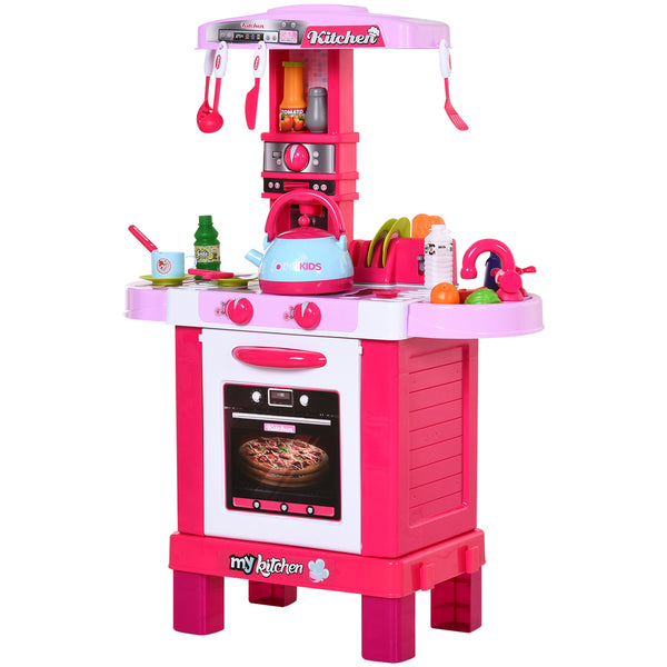 acquista Spielzeugküche für Kinder 64 x 29 x 87 cm mit 33 Zubehörteilen in Rosa