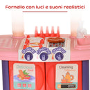 Cucina Giocattolo per Bambini 71,5x35x85,5 cm con Utensili Multicolore-5