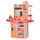 Spielzeugküche für Kinder 71 x 28,5 x 93,5 cm mit rosa Zubehör