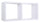 Mensola Rettangolare 2 Scomparti da Parete 70x30x23,7 cm in Fibra di Legno Morgana Maxi Bianco