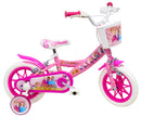 Bicicletta per Bambina 12" 2 Freni Flowers Rosa-1