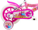 Bicicletta per Bambina 12" 2 Freni Flowers Rosa-4
