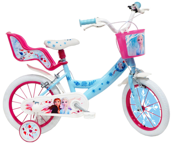 Bicicletta per Bambina 16" 2 Freni Disney Frozen Azzurra sconto