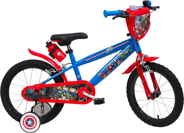 Bicicletta per Bambino 16" 2 Freni Marvel Avengers Multicolore sconto