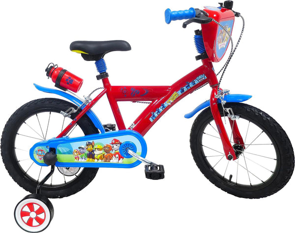 acquista Bicicletta per Bambino 14" 2 Freni Paw Patrol Rossa - Rossa/blu