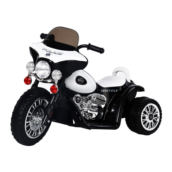 Police Elektro-Motorrad für Kinder 6V Police Black prezzo