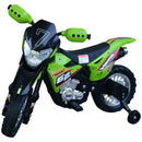 Moto Cross Elettrica per Bambini 6V ForceZ Verde -1