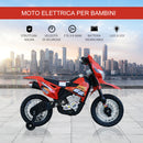 Moto Cross Elettrica per Bambini 6V Rossa -5