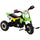 Tret-Dreirad für Kinder in Form eines grünen Motorrads