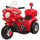 Polizei-Elektromotorrad für Kinder 6V Rot