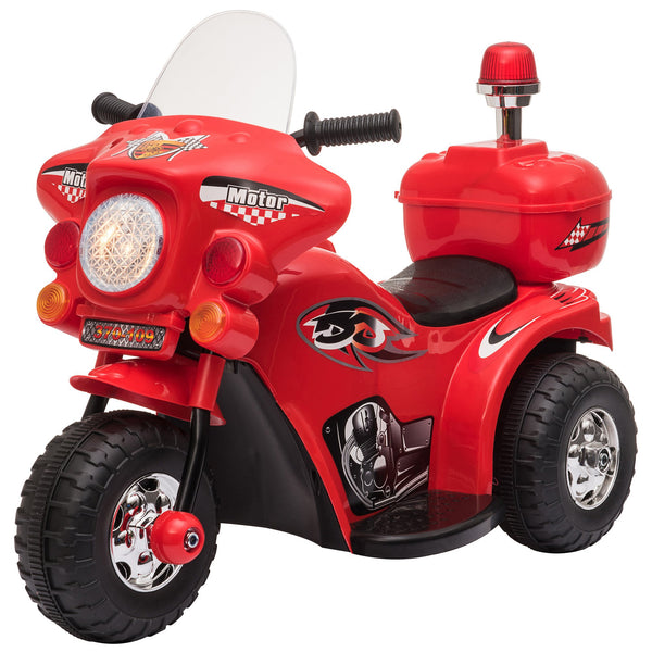 online Polizei-Elektromotorrad für Kinder 6V Rot