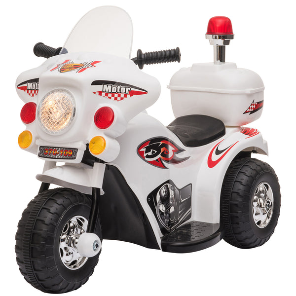 Polizei-Elektromotorrad für Kinder 6V Weiß sconto