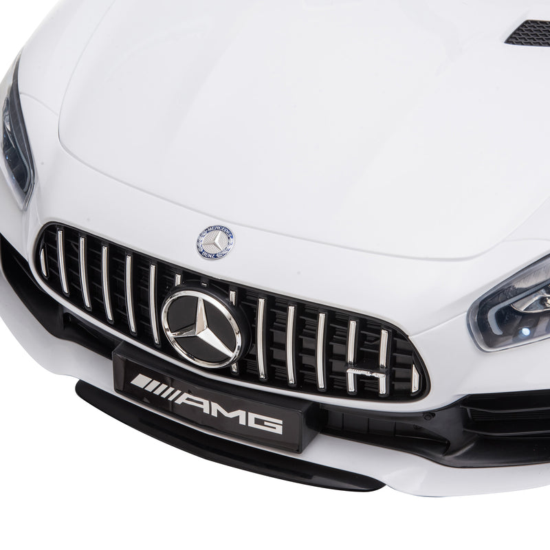 Macchina Elettrica per Bambini 12V Mercedes GTR AMG Bianca-9