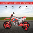 Moto Elettrica per Bambini 6V Motocross Rossa-4