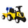 Aufsitztraktor mit Anhänger 91x29x44 cm für Kinder Gelb