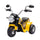Elektromotorrad für Kinder 6V 3 Räder Gelb