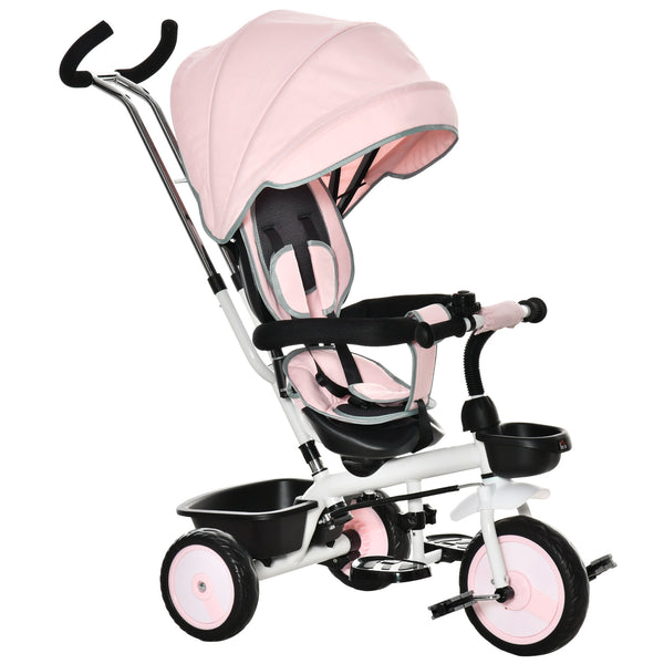 Dreirad-Kinderwagen 100 x 48 x 106 cm mit 360° drehbarem Sitz Pink acquista