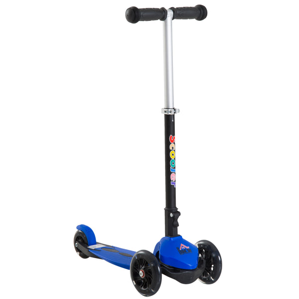 sconto Roller für Kinder mit 3 Fluo-Aluminiumrädern und blauer Bremse