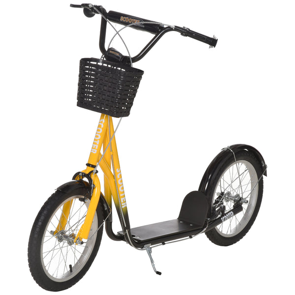 acquista Roller für Kinder mit 16-Zoll-Rädern aus gelbem Metall