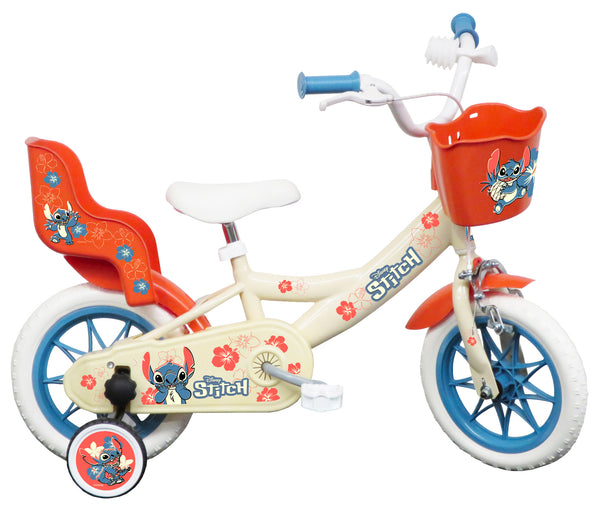 Bicicletta per Bambina 12" 1 Freno con Licenza Disney Stitch Bianca online