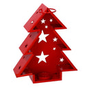 Lanterna in Metallo albero rosso cm 27x7,5xh32,5-2