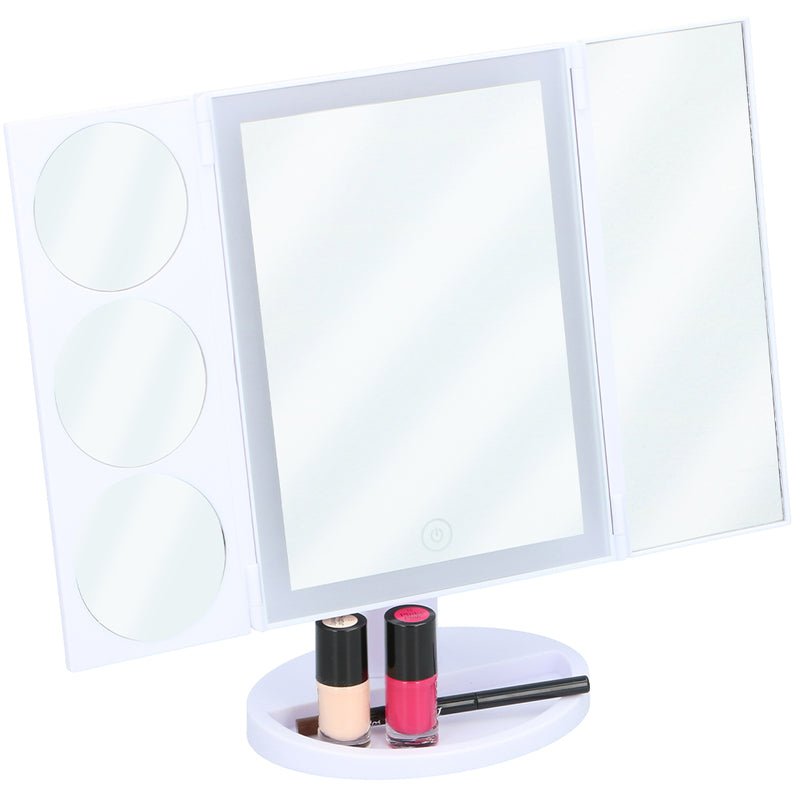 Specchio Cosmetico per Trucco Specchietto Makeup con 36 Luci Led Richiudibile Grundig-5