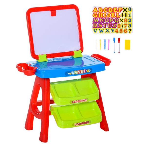 acquista Magnetisches Whiteboard 3 in 1 Schreibtisch für Kinder mit Zubehör