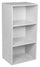 Modulares Bücherregal 3 Regale 40x29,5x80 cm aus weißem Holz