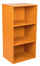 Modulares Bücherregal 3 Regale 40x29,5x80 cm in oranger Spanplatte