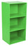 Modulares Bücherregal 3 Regale 40x29,5x80 cm in grüner Spanplatte