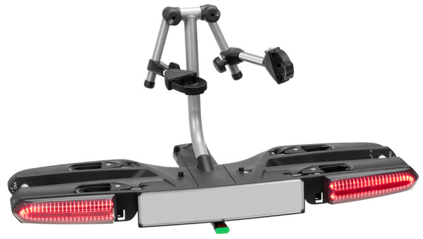 sconto Hinterer E-Bike-Autoträger 2 Sitze faltbar mit MFT Compact 2e+1 LED-Leuchten