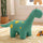 Sedia Poltrona per Bambini a Forma di Dinosauro 90x30x50 cm con Seduta Morbida Verde Chiaro