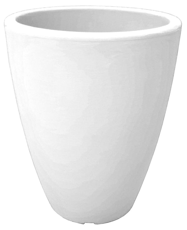 Runde Vase Ø30x38 cm aus Harz Bauer Adone White online