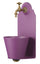 Gartenwandbrunnen mit Belfer 42/PR Purple Wasserhahn